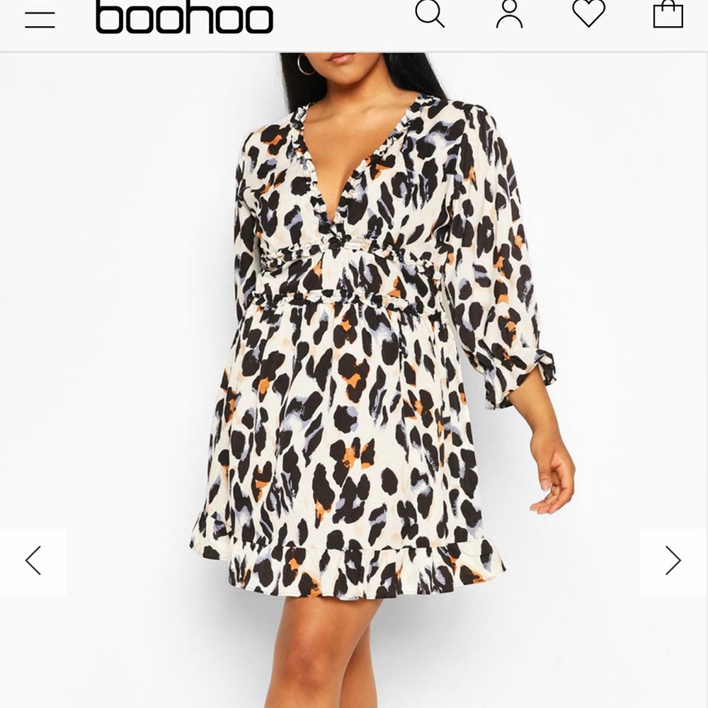 Leopard Boohoo Dress